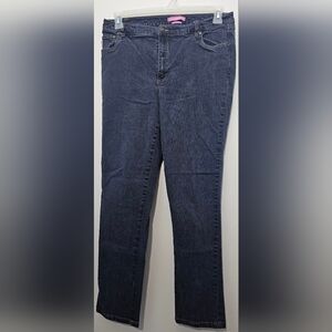 Woman Within - Women's Natural Fit Dark Wash Jeans - 12W
